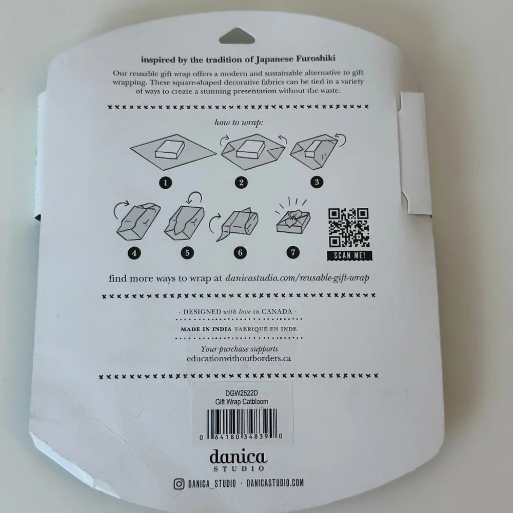 Danica Studio Catbloom Reusable Gift Wrap